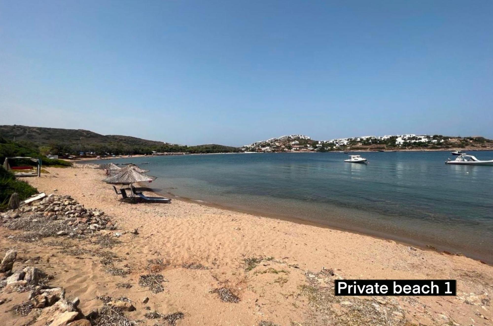 Sounio - Waterfront Luxury Spa Villa Pounta Zeza 170 Sqm On Private Beach Kap Kap Sounion Exterior foto